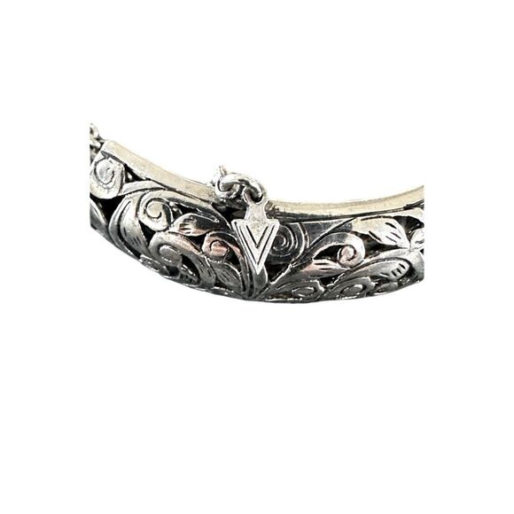 Silpada B1829 Retired Forever Stunning Sterling Silver Hinged Bangle Bracelet - Picture 5 of 6